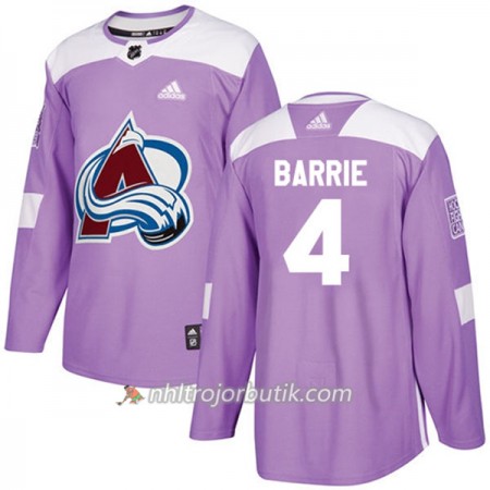 Män Ishockey Colorado Avalanche Tröja Tyson Barrie 4 Adidas 2017-2018 Lila Fights Cancer Practice Authentic Män Ishockey Colorado Avalanche Tröja Tyson Barrie 4 Adidas 2017-2018 Lila Fights Cancer Practice Authentic